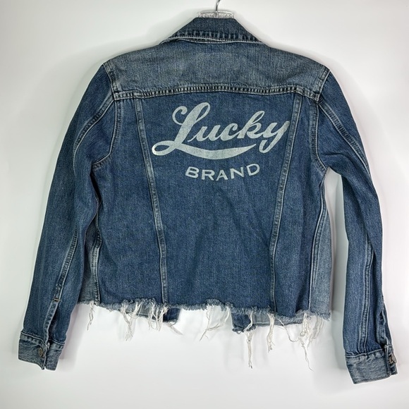 Lucky Brand The Tomboy Trucker Denim Jacket Size Small - Picture 4 of 9